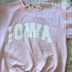 Light pink iowa sweater